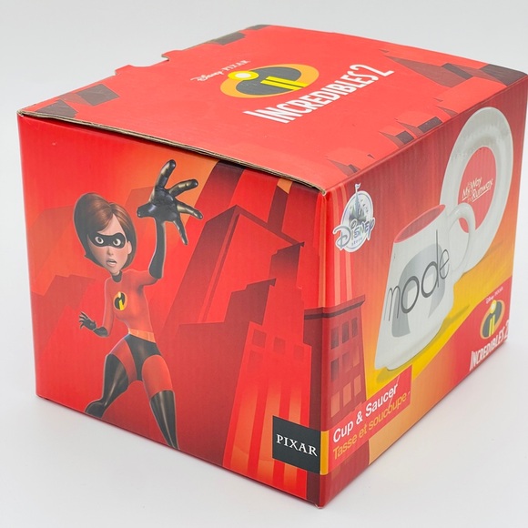 Disney Incredibles 2 - Edna Mode Cup and Saucer Set “NEW IN BOX” - Picture 4 of 9